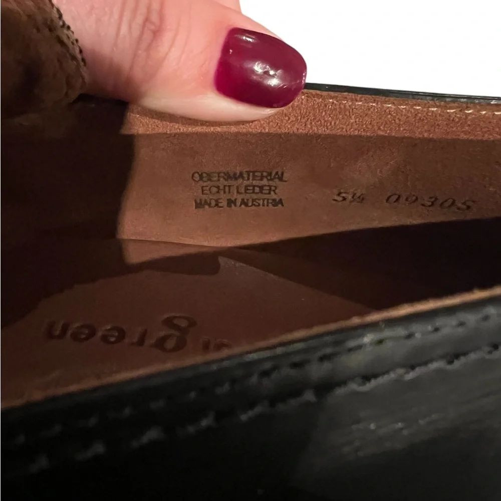 Paul green NATASHA LEOPARD PRINT LEATHER LOAFER IN LEO BLACK COMBO size 8 - Picture 6 of 6